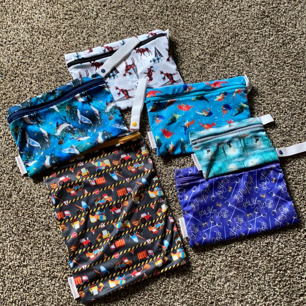 Smart Bottoms wet bags.